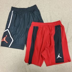 NWT Jordan Athletic Shorts (2 pairs) size L - Black and Red